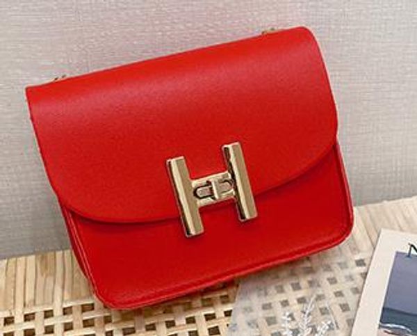 

2020 new designer women's bag casual shoulder messenger small square bag chain lock handbag drop shipping