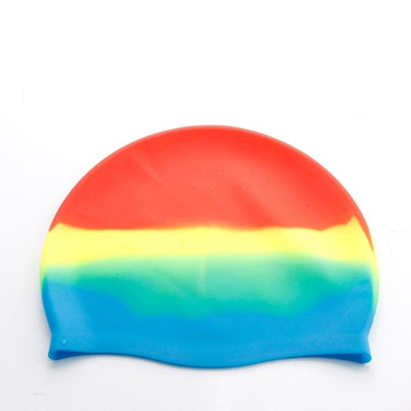 

взрослый бассейн hat - силиконовый прочные женские мужской бесшовный swim cap, Blue;gray