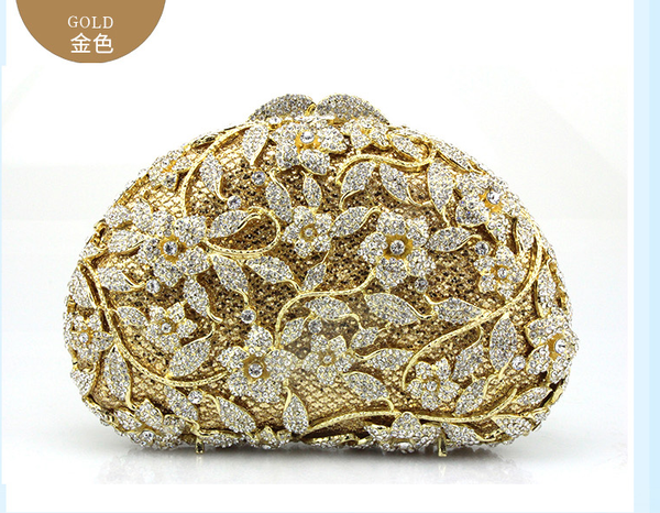 

xiyuan multi color crystal diamond evening bag women pochette mariage metal clutch bag for party female crystal