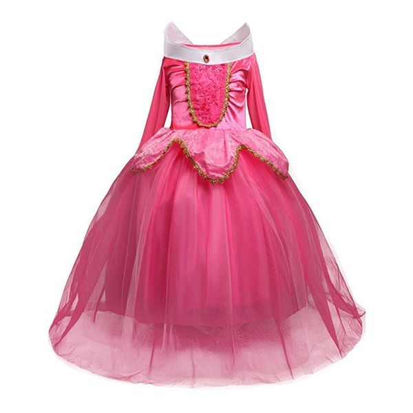 

highquality 2019 fancy girls cosplay dress princess halloween children clothing christmas party dresses kids clothes vestidos 4-10years, Red;yellow