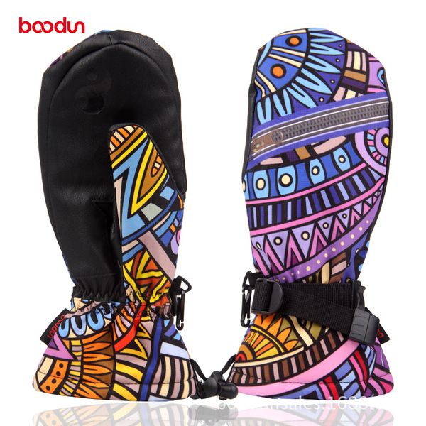 

brand windproof waterproof ski gloves men women warm winter snowboard gloves non-slip skating snow skiing cotton mittens