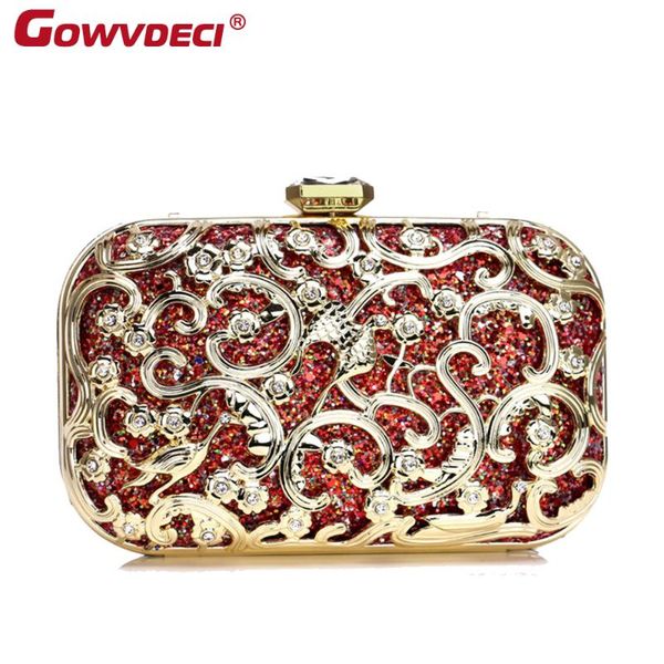 

new dinner bag party banquet fashion clutch bag evening dress metal women