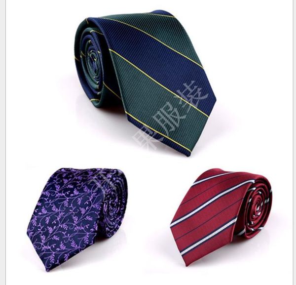 

polyester silk high-quality tie men's business tie high-quality 7 cm series men's tie, Blue;purple