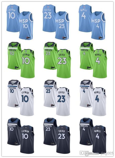 

mens womens youth minnesota timberwolves 10 jake layman 23 jarrett culver 4 jaylen nowell white navy customs basketball jerseys, Black;red