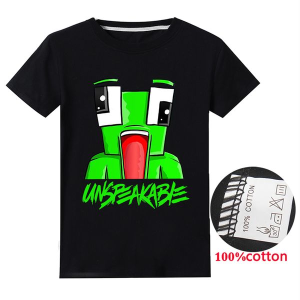 

new 2020 unspeakable inspired t-shirt youtube gaming vlog kids sweatshirt children t-shirt girl tees 100% cotton hoodies y200704, Blue