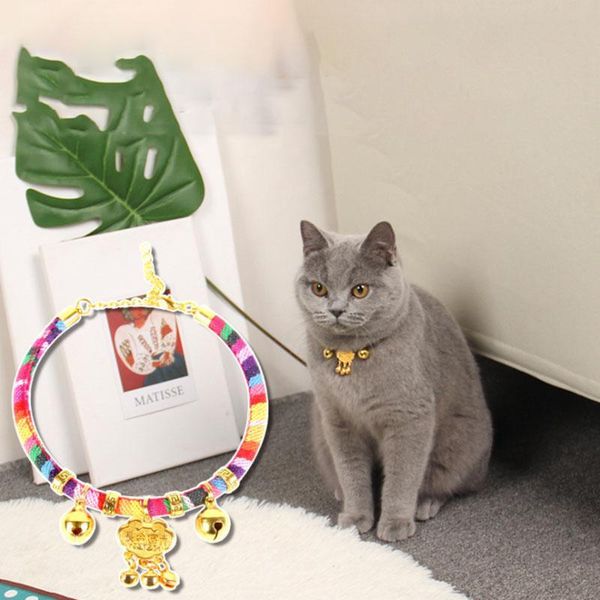 

новый шаблон домашние животные ошейники мода регулируемая высокого класса домашние собаки кошки открытый личность милый питомец золотой коло