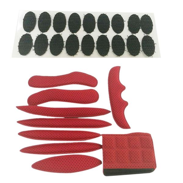 

9pcs helmet padding kit bicycle replacement universal foam pads set with adhesive dots for bike motorcycle cycling helmet