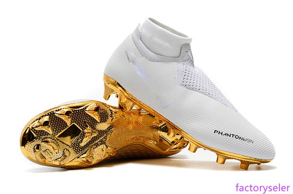 

selling white gold wholesale soccer cleats ronaldo cr7 original soccer shoes phantom vsn elite df fg mens outdoor football boots