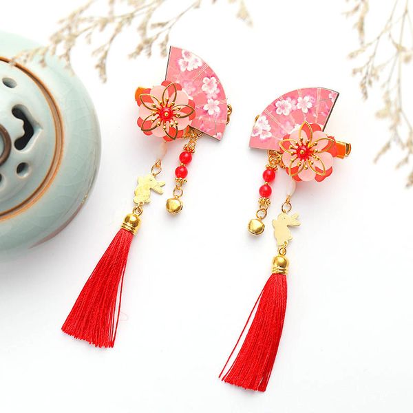 

FORSEVEN 1 Pair Chinese Retro Long Tassels Hairpins Hairclips Women Girl Bride Noiva Wedding Party Hair Jewelry Headpieces