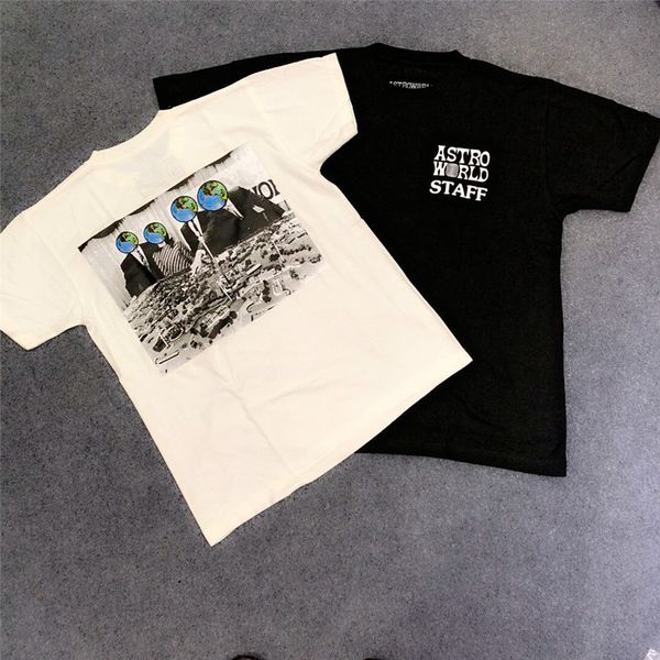 

travis scott astroworld tour travis t-shirt 1a:1 aw men justin bieber t shirts tees, White;black