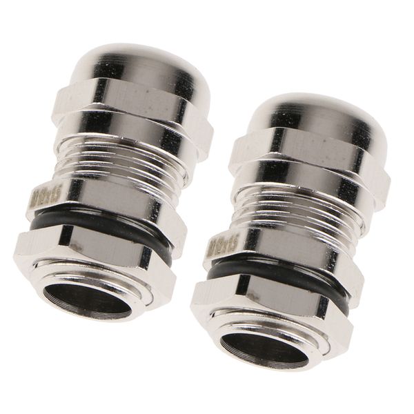 

2 pieces metal waterproof connector cable gland connector