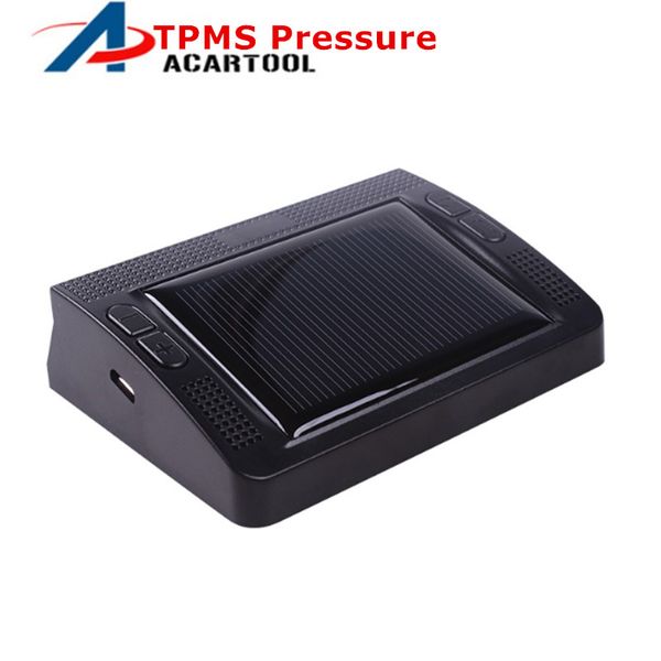 

smart car tpms tyre pressure monitoring system solar power charging digital lcd display auto security alarm systems