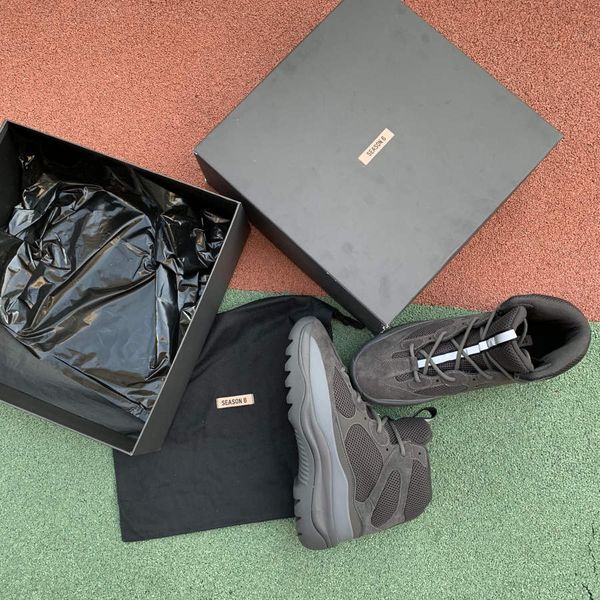 

2019 retro military season 6 boots for men 3m reflective black and desert grey boots men shoes size40-45