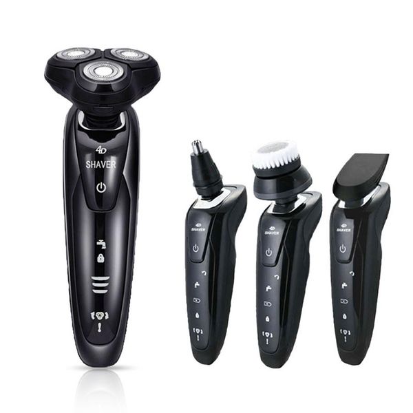 

4d rotary wet dry electric shaver multi-function men usb car charging body wash razor nose hair trimming beard knife for home travel rra2584