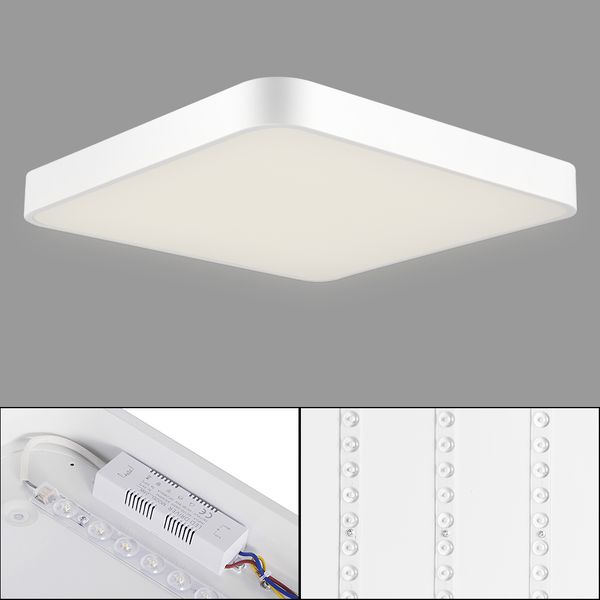 

36w ultra thin square led потолка вниз свет ванная кухня гостиная дневной свет / теплый белый диммируемый