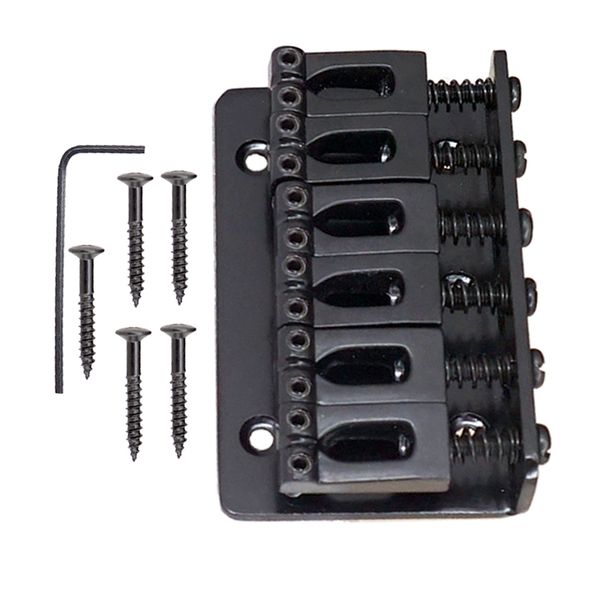 

a set load concave saddle 6 string bridge for electric guitar