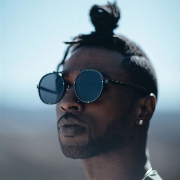 

classic brand round steampunk sunglasses men women glasses coating mirror male sunglass metal frame driving sun glasses for men, White;black