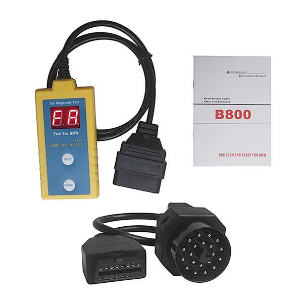 

b800 car airbag srs reset obd2 scanner diagnostic tool for b-mw e34 e36 e38 94-03