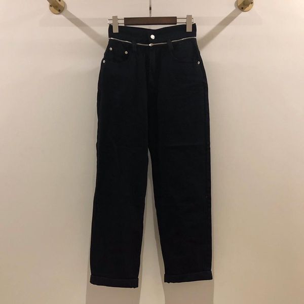 

2019 ladies fashion loose high waist wide leg pants 0901, Blue