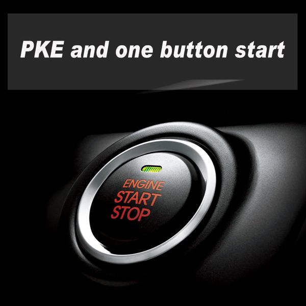 

universal car start otomobil elektronik keyless remote start spush engine central lock car alarm system mp913b