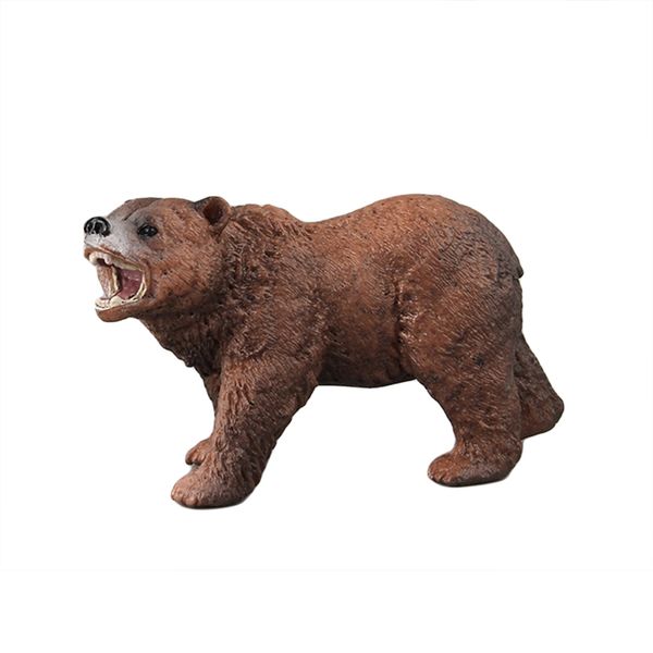 

realistic grizzly bear family animal model figurine desk decor kid education toy for children jurassics dinosaur kid