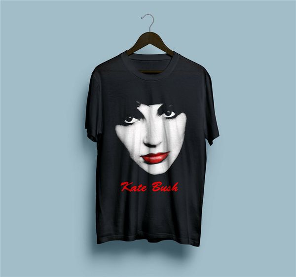

kate bush singer t-shirt size s-2xl slim fit tee shirt, White;black