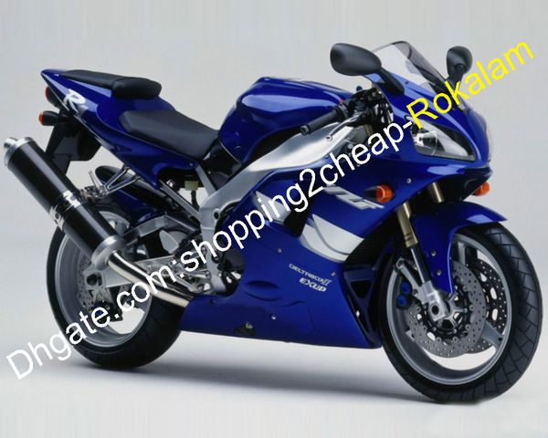 Carenagem de carroçaria para Yamaha YZF1000 R1 2000 2001 YZF 1000 R1 00 01 YZF-R1 Azul Branco Motocicleta ABS Motocicleta de plástico (moldagem por injeção)