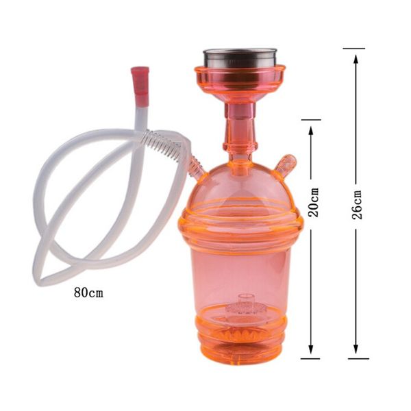 

starbucks cup glass hookah tea hookah water bong acrylic milk led glowing cup in pipe pipe dabber with 80cm hose water stock eocwt