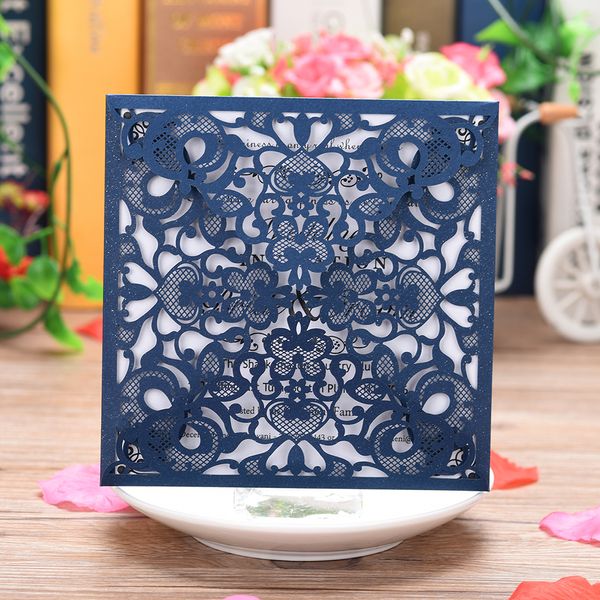 

10pcs pearl paper floral invitation cards invitation holders with blank inner sheet for wedding birthday party anniversary