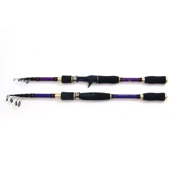 

zxz fishing rod 1.8/2.1/2.4m carbon spinning fishing rod travel hand tackle