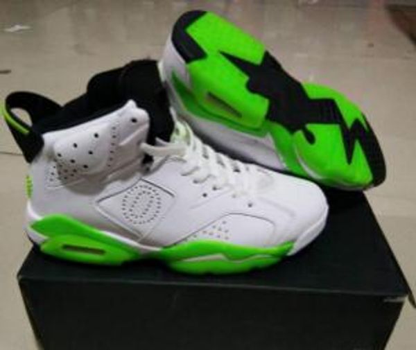 

new 6 pe oregon ducks wings o man basketball shoes jumpducks 6s apple green white player exclusive custom sneakers mens sport shoe