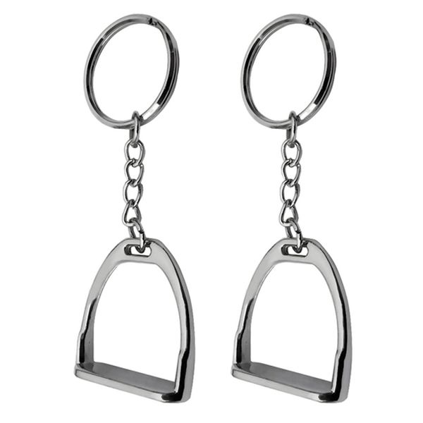 

2pcs key chains zinc alloy western key ring equestrian horse theme key ring tool for hanging ornament 8cm
