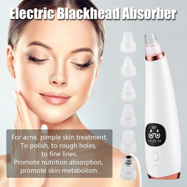 

household rechargeable vacuum blackhead remover facial clean vacuum pore cleaner nose acne facial skin care device