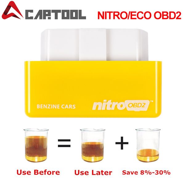 

15% fuel save ecoobd2 nitroobd2 chip tuning box plug for benzine for diesel car driver diagnostic tool 4 colors