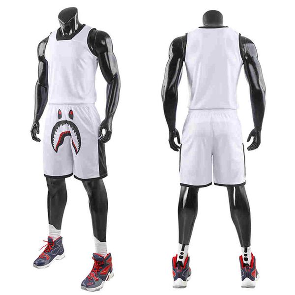 

2020 new custom basketball jersey mens embroidery logos 100% stitched basketball sets 138, Black;red