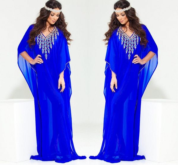 

2020 royal blue evening dresses for saudi arabian womens luxury muslim arabic arab caftans islamic beaded dubai kaftan abaya gowns, Black;red