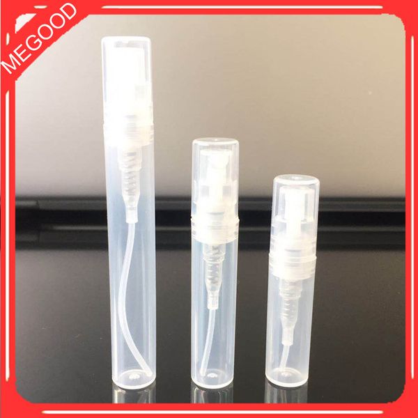 

packing bottles 2ml 3ml 4ml 5ml plastic perfume black white color spray refillable bottle empty small