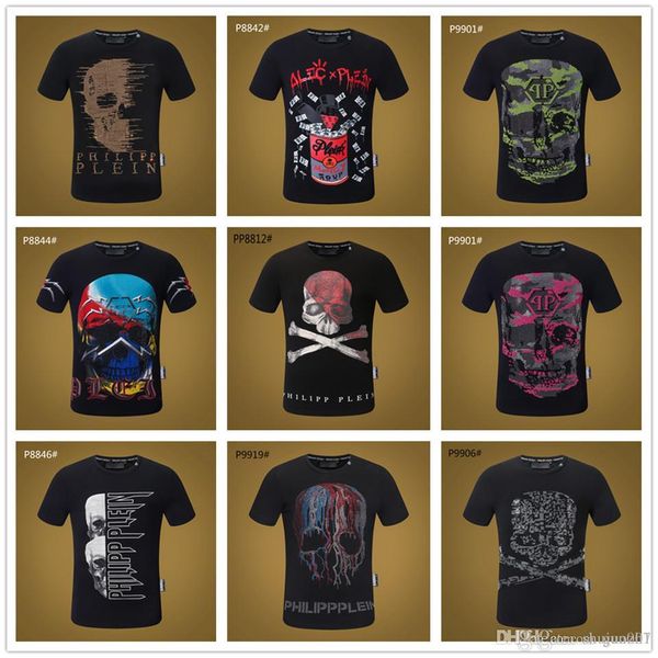 

18ss мужская мода 3d drop dead grim reaper стиль черный суббота каратель череп 3d печать футболки хлопок, White;black