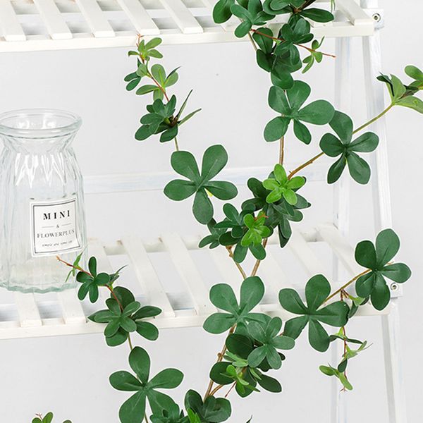 

1.7m artificial leaf garland plants ivy green vine fake foliage flowers home decor plastic artificial flower rattan string
