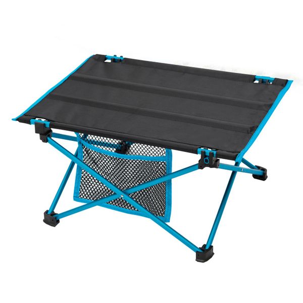 

portable folding table outdoor camping table ultralight tables desk 7075 aluminium alloy 517g 40x30x20cm blue camping tables