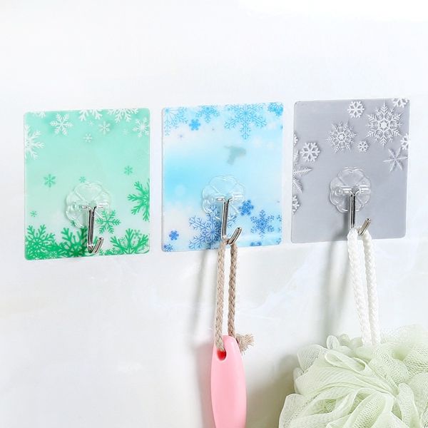 

cute adhesive hooks strong load-bearing punch creative adhesive hooks kitchen bathroom walls no trace adhesive hooks