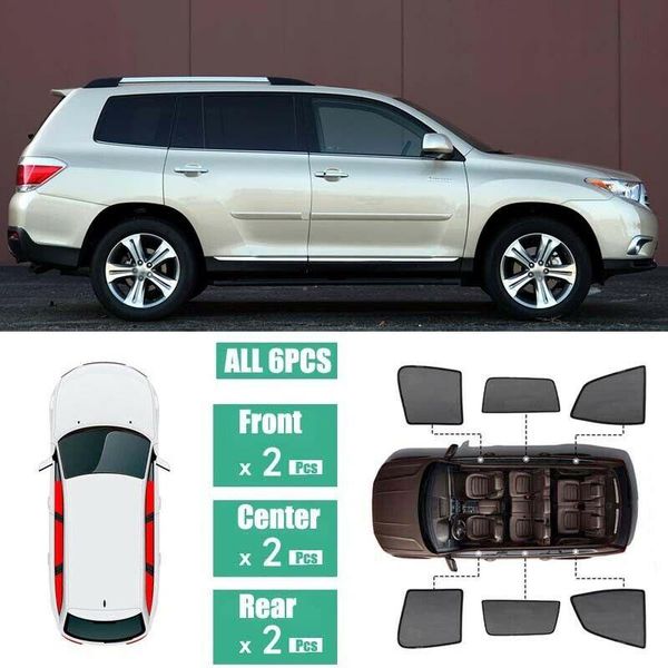

windows sun shade protection ray blocking mesh visor for toyota highlander 2014