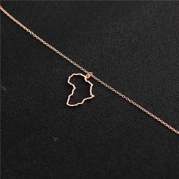 

30pcs hollow africa map city country state egypt kenya nigeria pendant necklace hometown clavicle lucky woman mother men's family gifts, Silver
