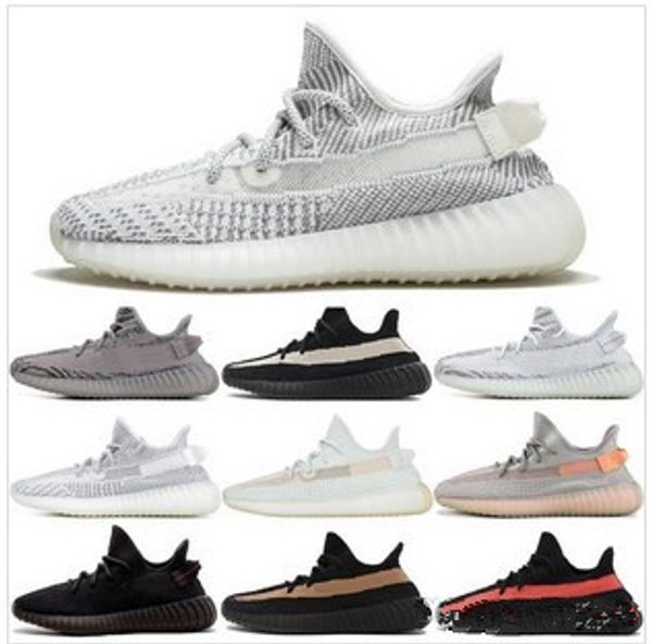 

kanye west clay v2 static reflective gid glow in the dark mens running shoes hyperspace true form sport designer sneakers
