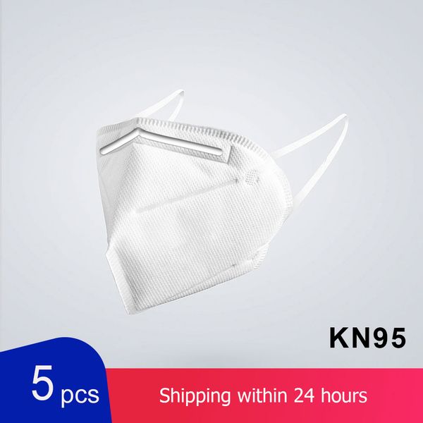 

5pcs disposable kn95 ffp2 face n95 mask anti particulate pollution protective masks nonwoven protection