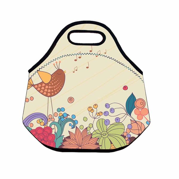 

new fashion lunch bag thermo thermal insulated lunch bag women kids lunchbags tote cooler box insulation, Blue;pink