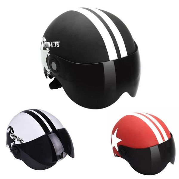 

motorcycle helmet half open face helmet five-pointed star motorbike