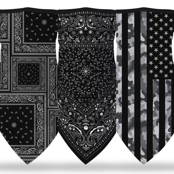 

xmdhs jokers face headwear clown jokers mask magic scarf neck buff bandana ski balaclava headband for cycling motorcycling running magic 3d, Black
