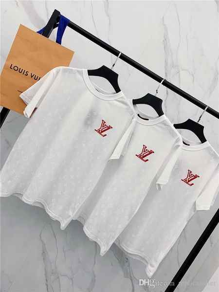 

2019 new arrival 19 pari white embroidery logo tee hirt men women breatheable fa hion treetwear outdoor t hirt