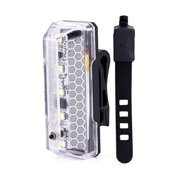 

cycling led tail light usb rechargeable pc waterproof mtb road bike 5 rear night cycling, competition light